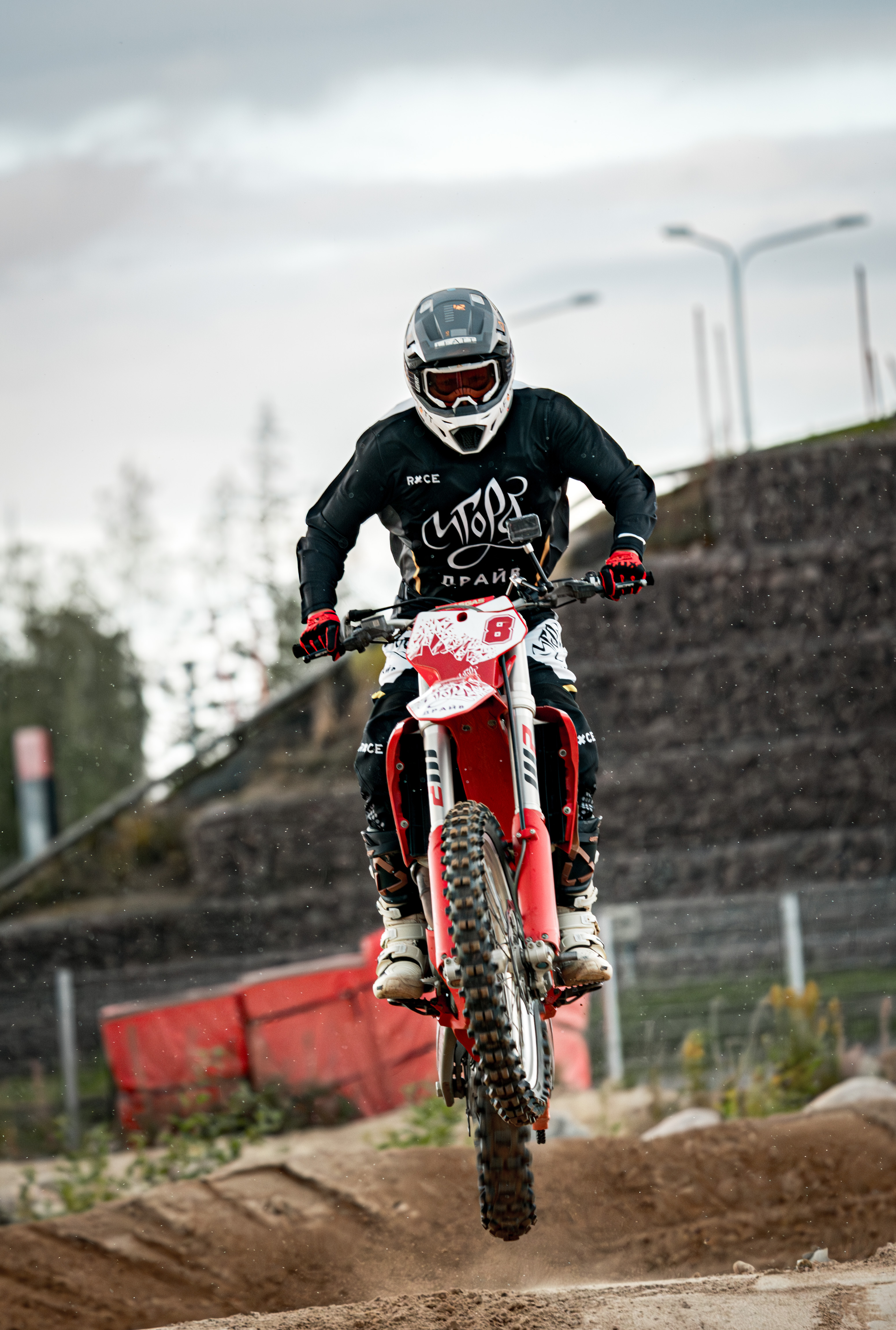 Мотокросс. Занятие на трассе.